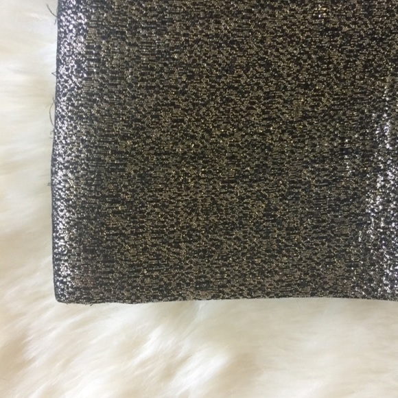 DVF Gold Metallic Simca High Rise Mini Sorts, 4 - Picture 7 of 8